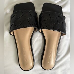 Princess Polly Black Printed Sandals